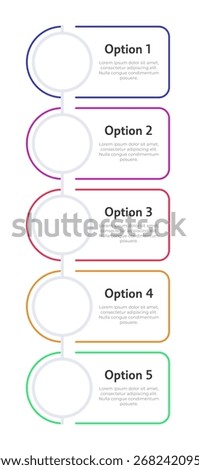 Ed tech solutions infographic template. Digitization of education. E learning. Data visualization with 5 steps. Empty process vector design. Editable blank options info graphics