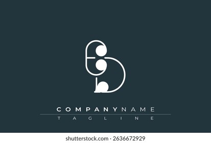ED Typography Logo Design. Stylish monogram design depiction featuring the letters E and D combined in an artistic signature style, delivering a unique and creative visual representation.