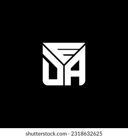 EDA letter logo creative design with vector graphic, EDA simple and modern logo. EDA luxurious alphabet design  