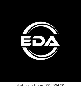 EDA letter logo design in illustration. Vector logo, calligraphy designs for logo, Poster, Invitation, etc.