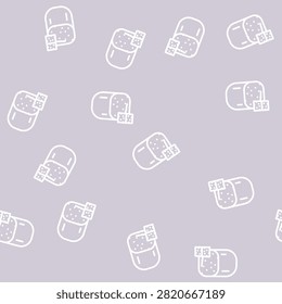 edam cheese line seamless pattern edam cheese thin line illustration