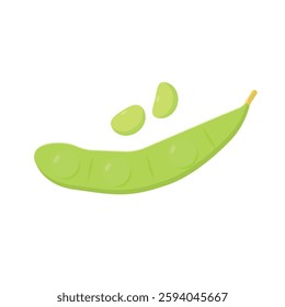 Edamame Flat Illustration. Clean Icon Design Element on Isolated White Background