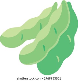 
Edamame Icon. Vegetables. Hand Drawn.