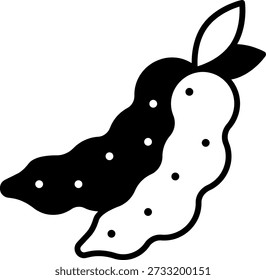 Edamame Soybean Pods Vector Icon