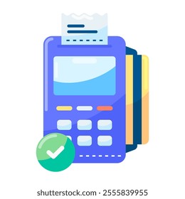 Edc Icon. edc, payment, transfer, shopping, money, finance, credit card, business, bank, card. Vector icon illustration