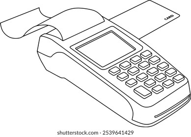 ilustração de vetor de linha de máquina edc isolada com fundo