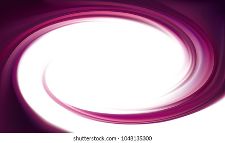Eddy volute fond. Fluid mixed dark plum color curvy ripple surface with space for text in glowing white center. Appetizing yummy juicy vinous fruits: grape, blackcurrant, mulberry, cherry, bilberry