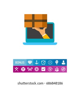 E-delivery Concept Icon