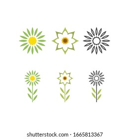 Ilustración vectorial del logo floral de Edelweiss