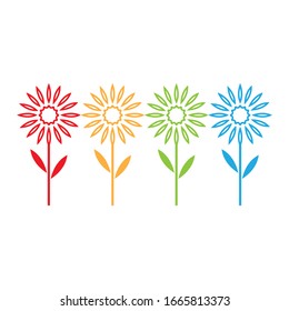 Edelweiss flower logo illustration vector design
