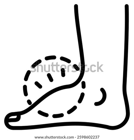 Edema icon line vector illustration