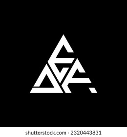 EDF letter logo creative design with vector graphic, EDF simple and modern logo. EDF luxurious alphabet design  