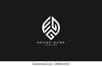 EDG, EGD, DEG, GED, Abstrakte Anfangsbuchstaben Logo-Design