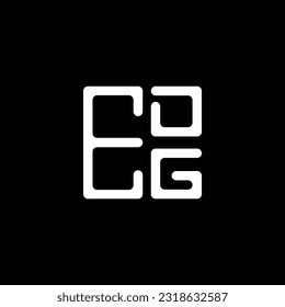EDG letter logo creative design with vector graphic, EDG simple and modern logo. EDG luxurious alphabet design  