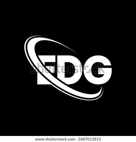 EDG logo. EDG letter. EDG letter logo design. Initials EDG logo linked with circle and uppercase monogram logo. EDG-typography for technology, business and real estate brand.