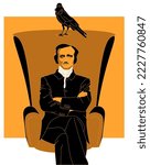 Edgar Allan Poe, a famous writer considered the father of the horror 