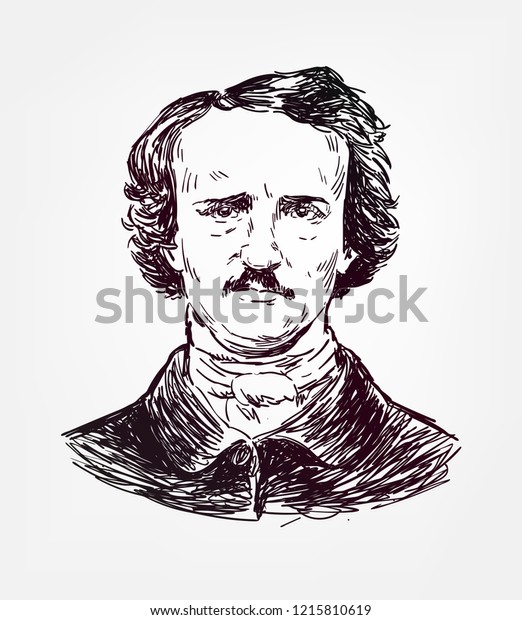 Download Edgar Allan Poe Vector Sketch Illustration Stock Vector ...