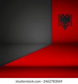 Edge background Albania graphic and label. Element of impact for the use you want to make of it.