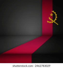 Edge background Angola graphic and label. Element of impact for the use you want to make of it.