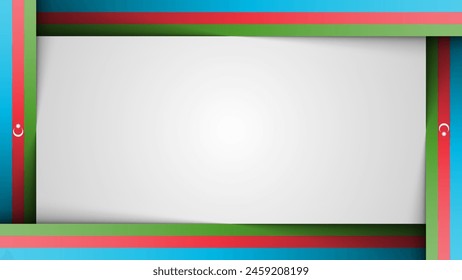 Fondo de borde Azerbaiyán gráfico y etiqueta. Elemento de impacto para el uso que quieres hacer de él.