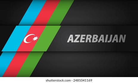 Edge background Azerbaijan graphic and label. Element of impact for the use you want to make of it.