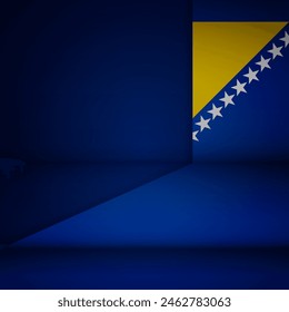 Edge background Bosnia graphic and label. Element of impact for the use you want to make of it.