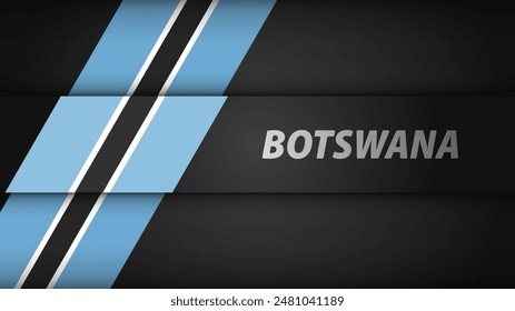 Edge background Botswana graphic and label. Element of impact for the use you want to make of it.