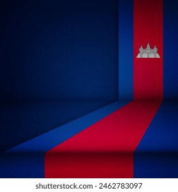 Edge background Cambodia graphic and label. Element of impact for the use you want to make of it.