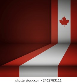 Edge background Canada graphic and label. Element of impact for the use you want to make of it.