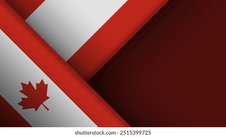 Kanadischer Hintergrund, Grafik und Etikett. Element der Auswirkung für die Verwendung, die Sie daraus machen möchten.