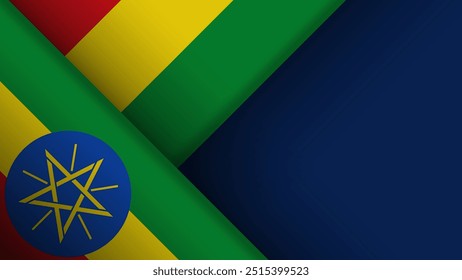 Edge background Ethiopia graphic and label. Element of impact for the use you want to make of it.