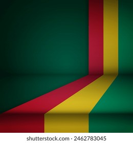 Edge background Guinea graphic and label. Element of impact for the use you want to make of it.