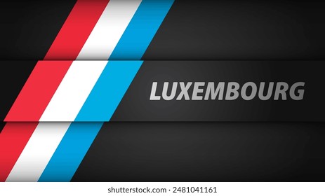 Edge background Luxembourg graphic and label. Element of impact for the use you want to make of it.
