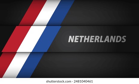 Edge background Netherlands graphic and label. Element of impact for the use you want to make of it.