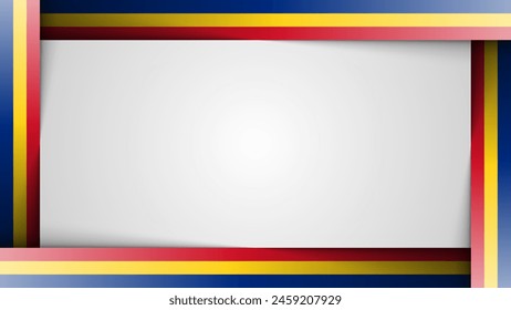 Fondo de borde Rumania gráfico y etiqueta. Elemento de impacto para el uso que quieres hacer de él.