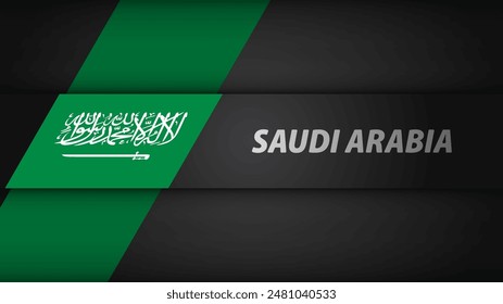Edge background SaudiArabia graphic and label. Element of impact for the use you want to make of it.