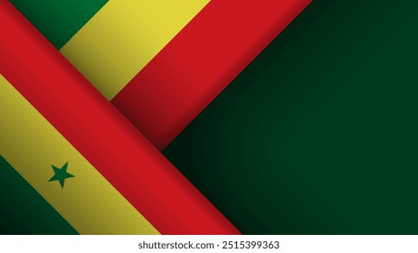Edge background Senegal graphic and label. Element of impact for the use you want to make of it.