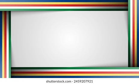 Randhintergrund Seychellen Grafik und Label. Element der Wirkung für die Nutzung, die Sie daraus machen wollen.