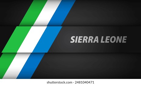 Randhintergrund Sierra Leone Grafik und Label. Element der Wirkung für die Nutzung, die Sie daraus machen wollen.