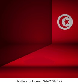 Edge background Tunisia graphic and label. Element of impact for the use you want to make of it.