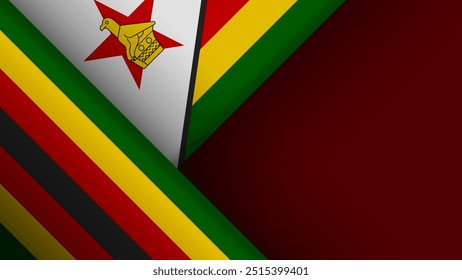 Fondo de borde Zimbabwe gráfico y etiqueta. Elemento de impacto para el uso que desea hacer de él.