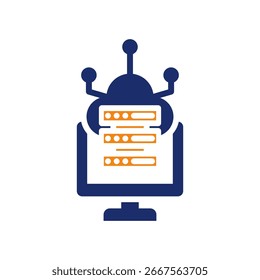 Computação de Borda Ícone símbolo de cor Ilustração de vetor