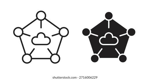 conceito de ícone de computação de borda para infográfico, site ou aplicativo.