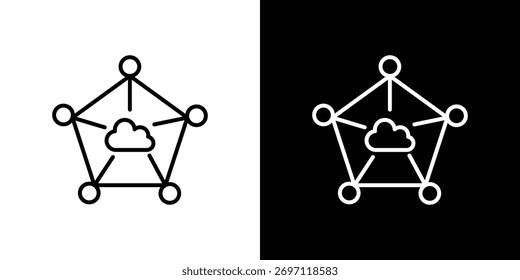 edge computing icon Logo. Vector Illustration. EPS Illustration.