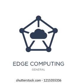 edge computing icon. Trendy flat vector edge computing icon on white background from general collection, vector illustration can be use for web and mobile, eps10