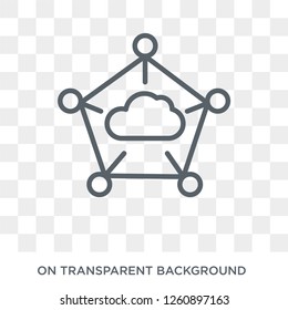 edge computing icon. Trendy flat vector edge computing icon on transparent background from general  collection. High quality filled edge computing symbol use for web and mobile