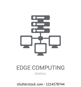 edge computing icon. Trendy edge computing logo concept on white background from General collection. Suitable for use on web apps, mobile apps and print media.