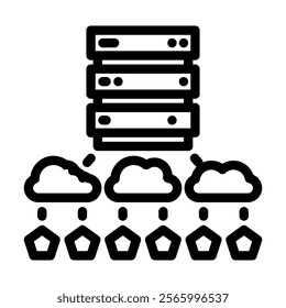 edge computing industry 4 line icon vector. edge computing industry 4 sign. isolated contour symbol black illustration