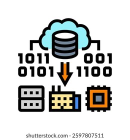 edge computing industry color icon vector. edge computing industry sign. isolated symbol illustration