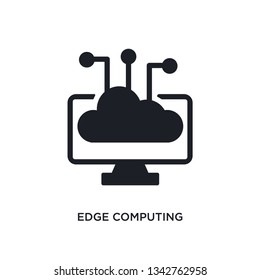 edge computing isolated icon. simple element illustration from general-1 concept icons. edge computing editable logo sign symbol design on white background. can be use for web and mobile